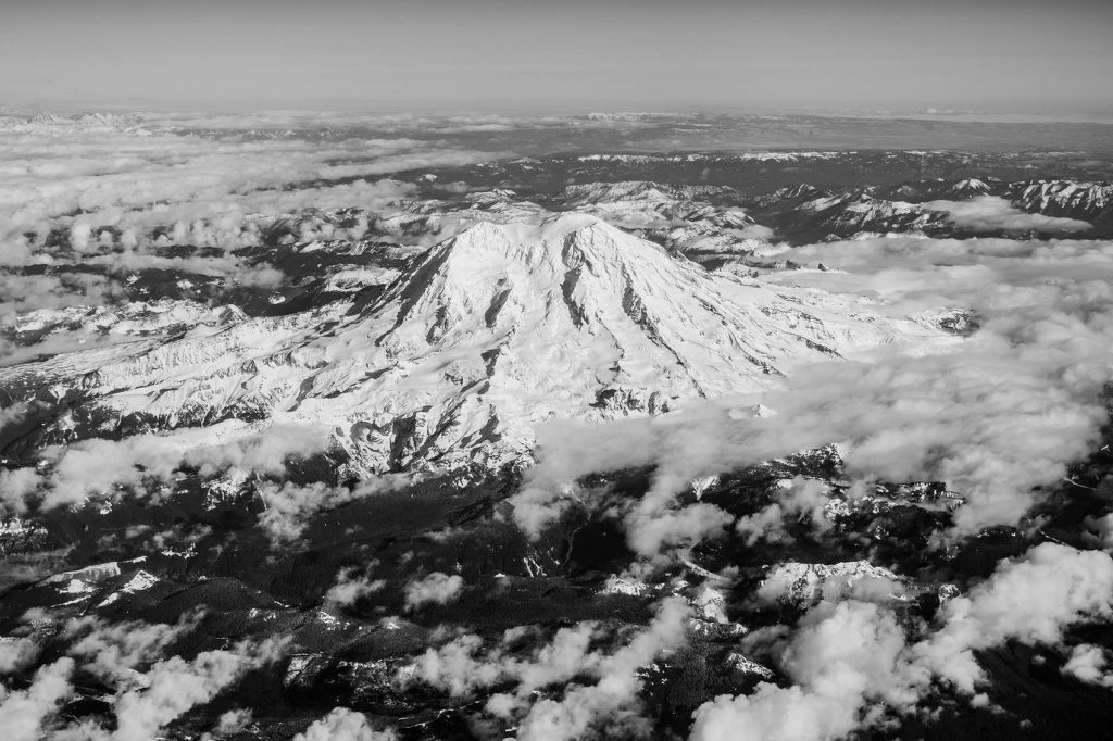 Mount Rainier (airplane view), Washington