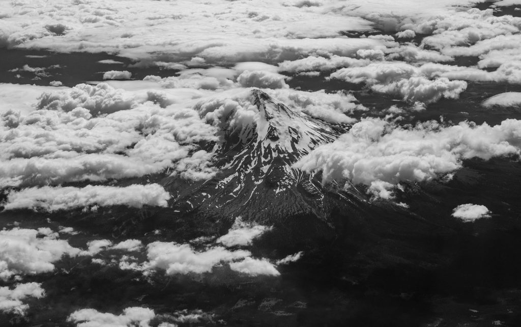 Mount Shasta (airplane view), California